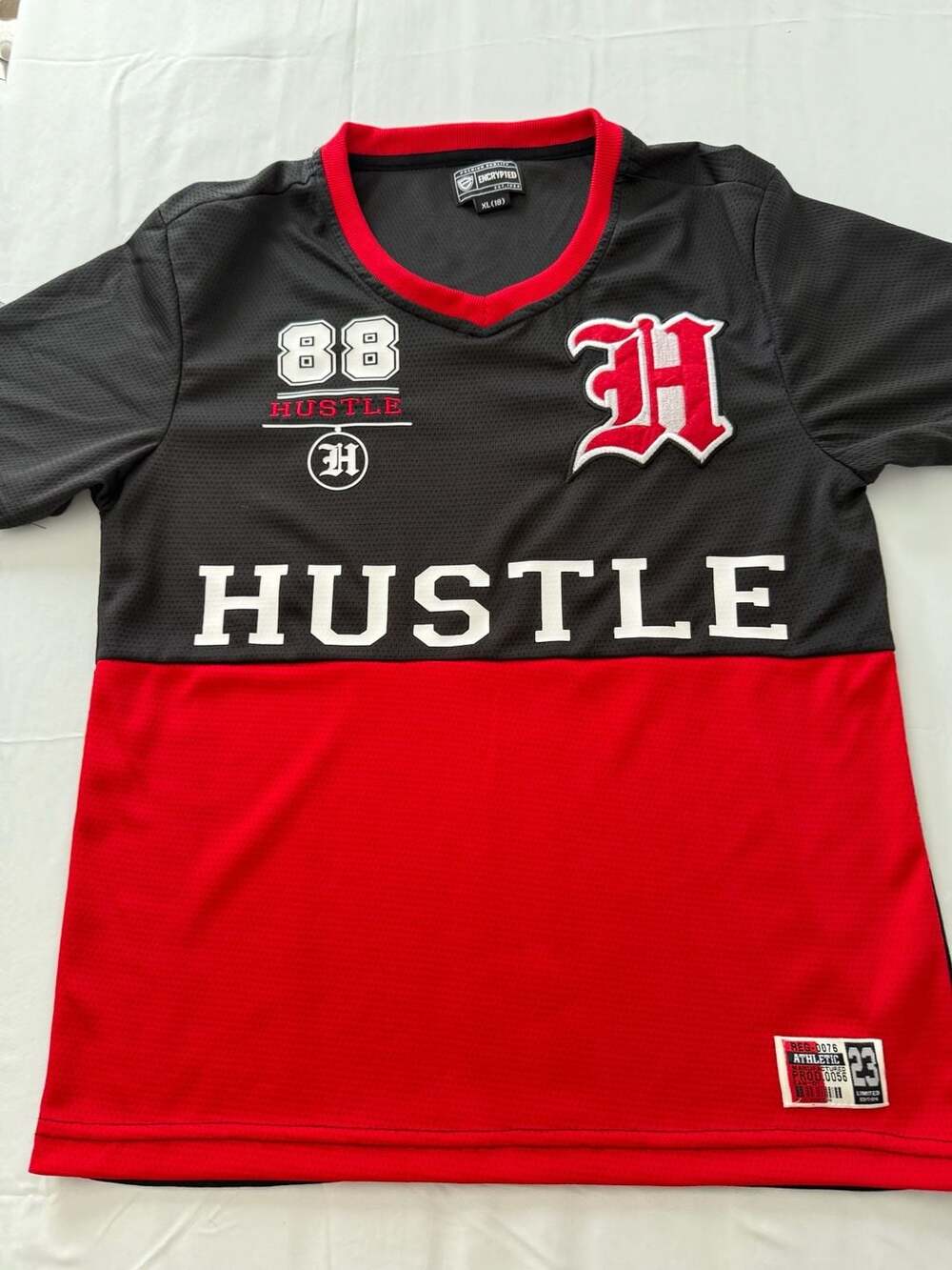 Encrypted Hustle Athletic Jersey Shirt Size XL (18)